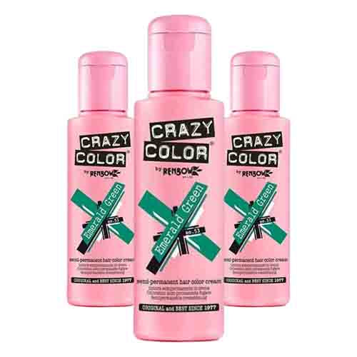 Crazy Color Haarfarbe Emerald Green – Intensivfarbe 100ml