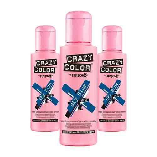 Crazy Color Haarfarbe Sky Blue – Intensivfarbe 100ml