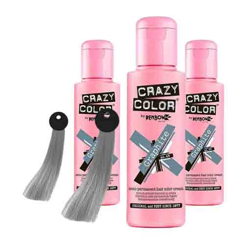 Crazy Color Haarfarbe Graphit – Semi-Permanent 100ml