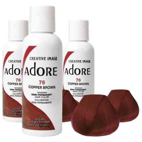 Adore Haarfarbe Copper Brown 76 – Semi-Permanent 118ml