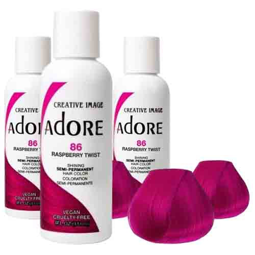 Adore Haarfarbe Raspberry Twist 86 – Semi-Permanent 118ml