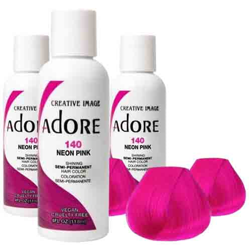 Adore Haarfarbe Neon Pink 140 – Semi-Permanent 118ml