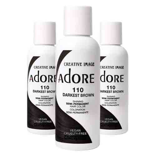 Adore Haarfarbe Darkest Brown 110 – Semi-Permanent 118ml