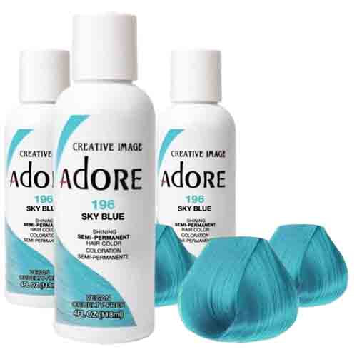 Adore Haarfarbe Sky Blue 196 – Semi-Permanent 118ml