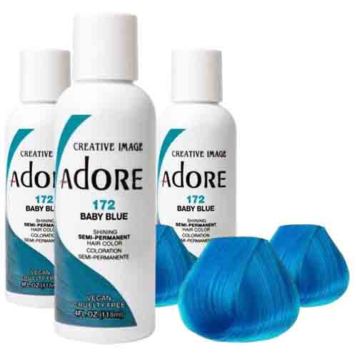 Adore Haarfarbe Baby Blue 172 – Semi-Permanent 118ml