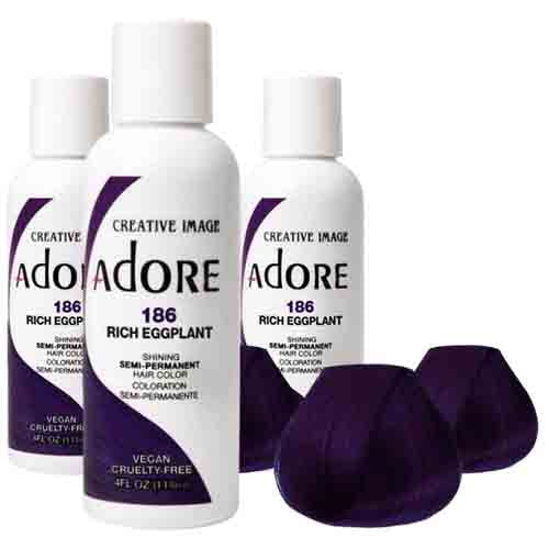 Adore Haarfarbe Rich Eggplant 186 – Semi-Permanent 118ml