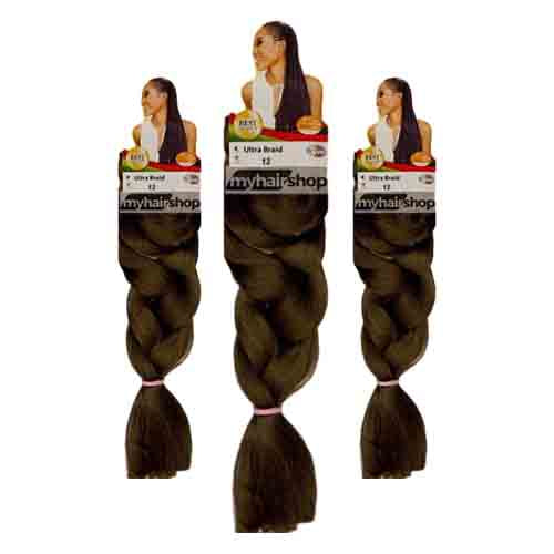 X-Pression Ultra Braid 12 – Hochwertige Haarverlängerung 100g