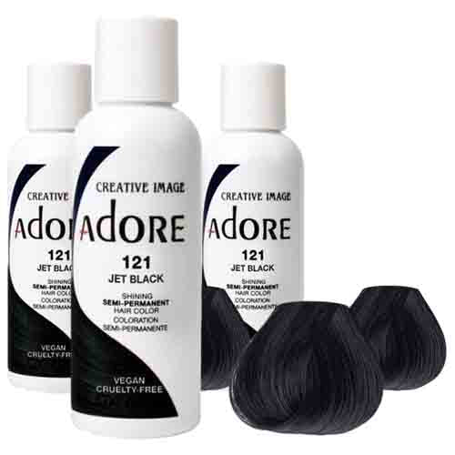 Adore Haarfarbe Jet Black 121 – Semi-Permanent 118ml