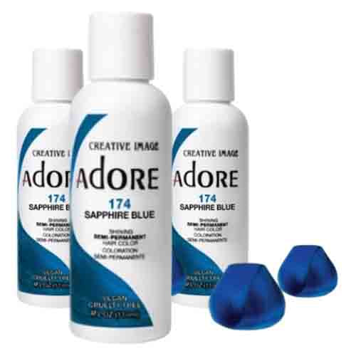 Adore Haarfarbe Sapphire Blue 174 – Semi-Permanent 118ml