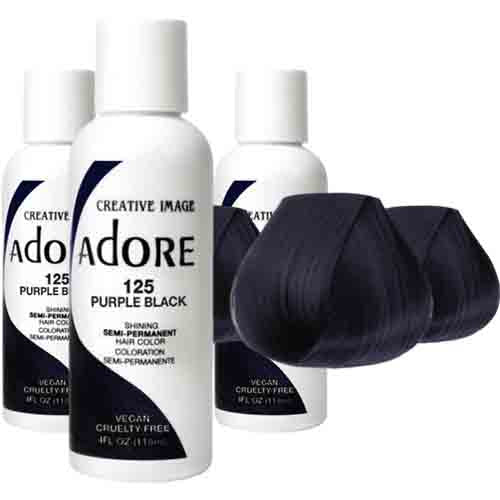 Adore Haarfarbe Purple Black 125 – Semi-Permanent 118ml