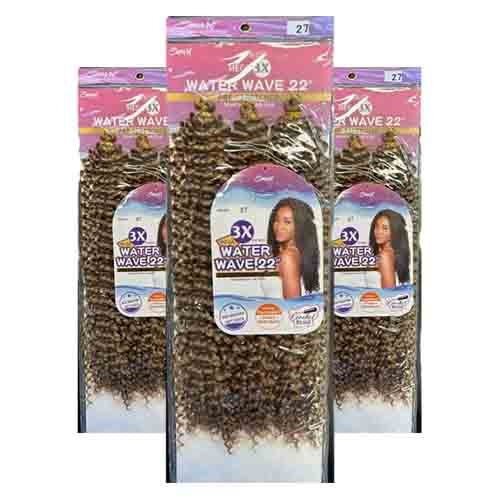 ViviTress Pre Stretched Water Wave 3x 22" – Locken für Volumen 270g