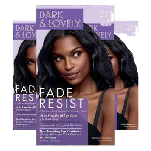 SoftSheen-Carson Haarfarbe 371 Jet Black – Farb- und Feuchtigkeitsschutz 180ml