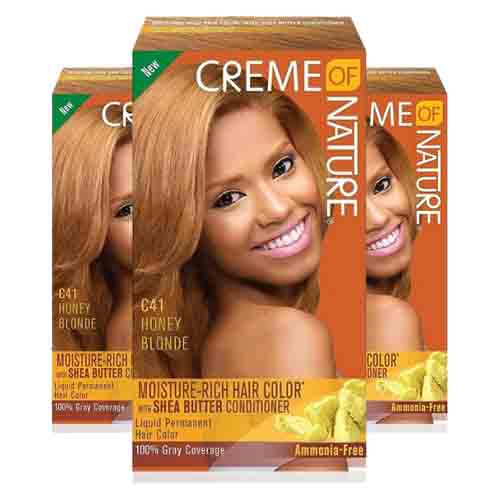 Creme Of Nature Haarfarbe C41 Honey Blonde – Feuchtigkeitsspendend 118ml