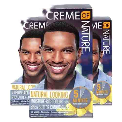 Creme of Nature Haarfarbe Natural Black – Für Männer 118ml