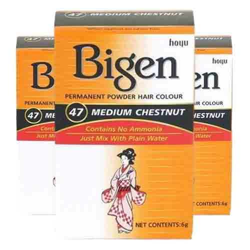 Bigen Haarfarbe Medium Chestnut no. 47 – Langanhaltende Farbe 100ml