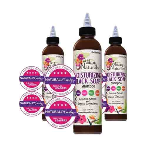 Alikay Naturals Shampoo mit Schwarzer Seife – Feuchtigkeit 236ml