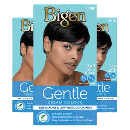 Bigen Haarfarbe 2AB Aschschwarz – Sanfte Creme 100g