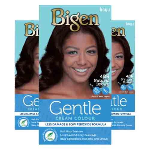 Bigen Haarfarbe 4BR Natural Brown – Sanfte Creme 100g