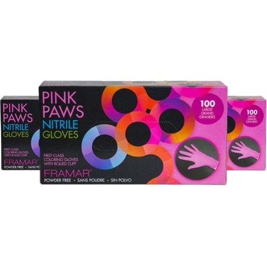Framar Nitrilhandschuhe Pink Paws 100st Medium – Schutz und Komfort