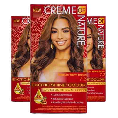 Creme of Nature Haarfarbe 7.3 Mittelwarmbraun – 100% Grauabdeckung 118ml