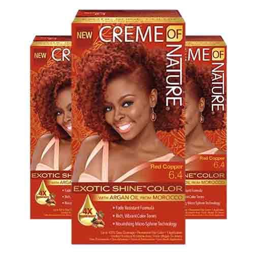 Creme Of Nature Haarfarbe 6.4 Red Copper – Mit Arganöl 118ml