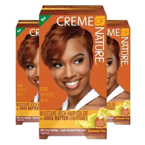 Creme Of Nature Haarfarbe C32 Spiced Red – Ohne Ammoniak 118ml