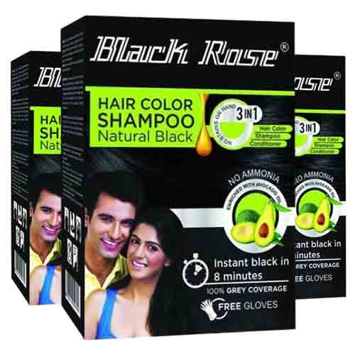 Black Rose Shampoo mit Henna – Natürliches Schwarz 15ml
