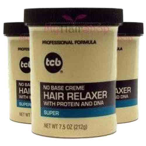 TCB Haar Relaxer No Base Creme (Super) – Sanfte Anwendung 213g