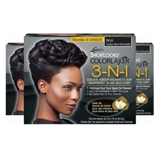 Pink ShortLooks Relaxer Kit Schwarz – Sanfte Haarentfernung 500g