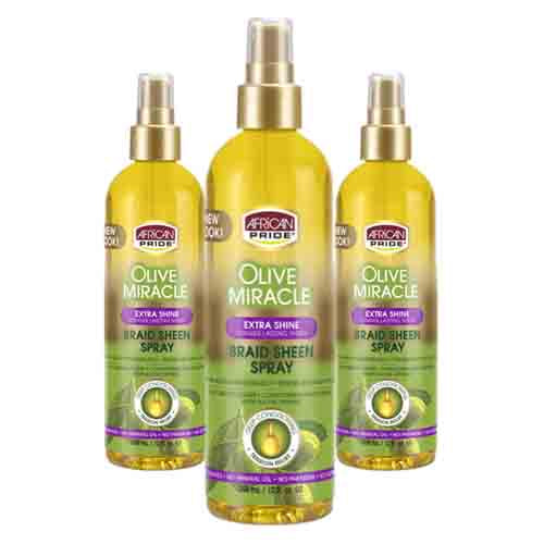 African Pride Braid Sheen Spray Extra Shine – Extra Glanz 355ml