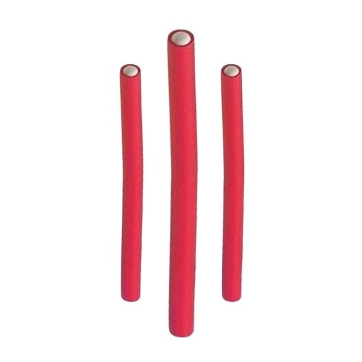 Comair Papillotes 6 Stück Rot – Schonendes Lockenstyling 12x180mm