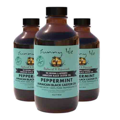 Sunny Isle Jamaican Black Castor Oil mit Pfefferminze – Feuchtigkeit 118ml