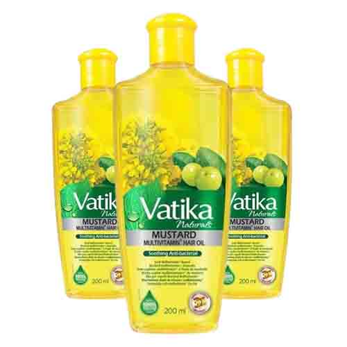 Dabur Vatika Haaröl mit Senf & Multivitaminen – Beruhigend 200ml