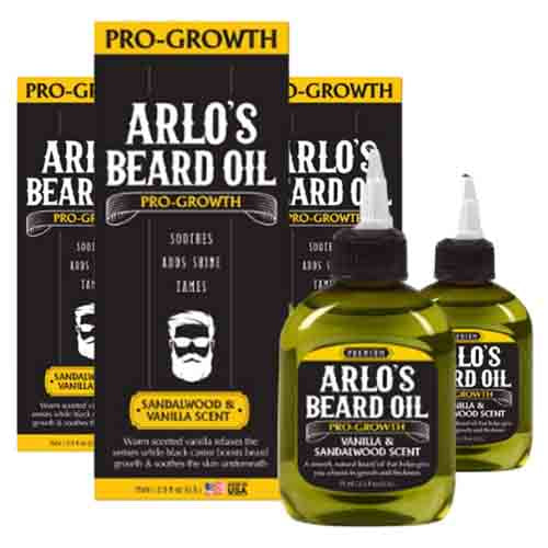 Arlo's Beard Oil Pro-Growth Sandelholz & Vanille – 75ml