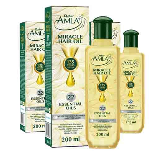 Dabur Amla Miracle Hair Oil – 22 Ätherische Öle 200ml
