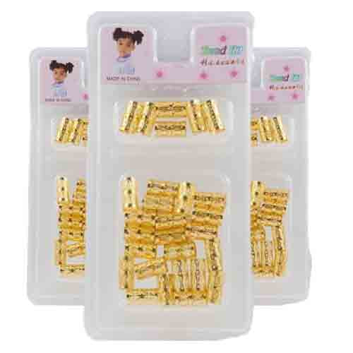 Beads Gold Long – Hochwertige Haarperlen 50g