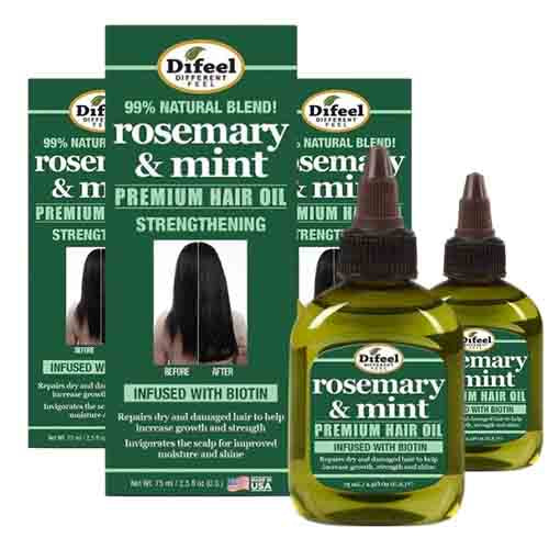 Difeel Haaröl mit Rosmarin & Minze – Feuchtigkeit 75ml