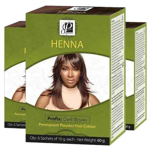 Profix Organics Haarfarbe Dunkelbraun – Lang anhaltende Farbe 60g