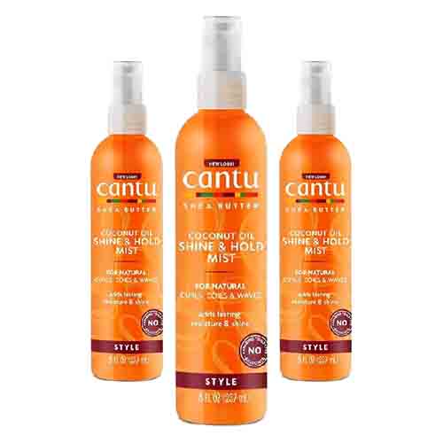 Cantu Shine & Hold Mist mit Kokosmilch – Feuchtigkeit 249ml