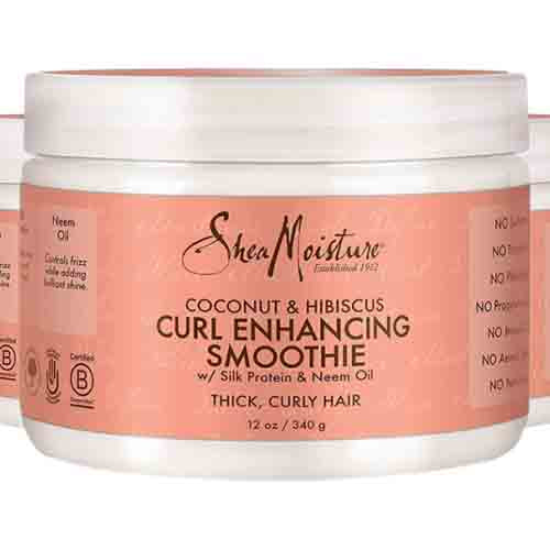 Shea Moisture Lockencreme mit Kokos & Hibiskus – Intensive Feuchtigkeit 340g