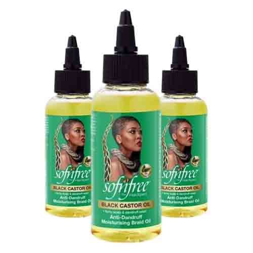 Sof n'free Braid Oil mit schwarzem Rizinusöl – Feuchtigkeit 100ml