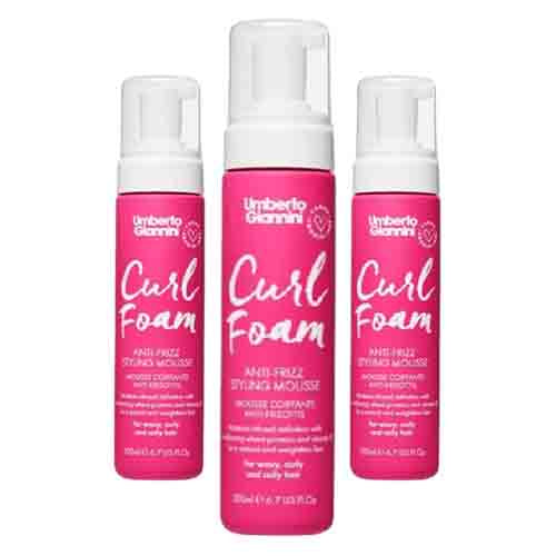 Umberto Giannini Curl Foam Anti-Frizz Mousse – Volumen 200ml