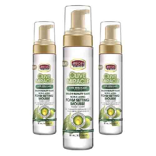 African Pride Schaumfestiger Olive Miracle – Feuchtigkeit 240ml