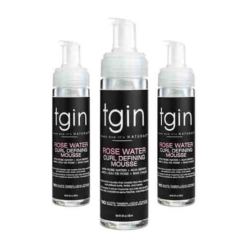 TGIN Locken definierende Mousse mit Rosenwasser – Feuchtigkeit 236ml