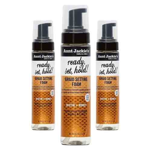 Aunt Jackie's Setting Foam mit Biotin & Honig – Extra Halt 251ml
