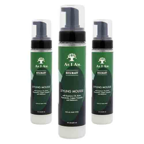 As I Am Styling Mousse mit Rosmarin – Frizz-Frei 237ml
