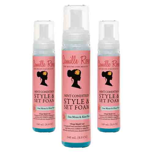 Camille Rose Styling Mousse mit Minze – Feuchtigkeit 240ml
