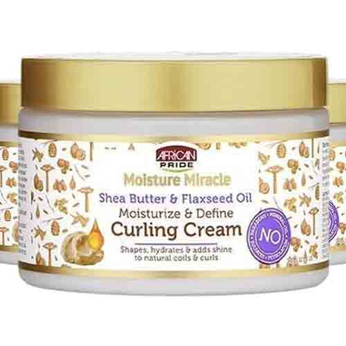 African Pride Lockencreme mit Sheabutter & Leinsamenöl – Feuchtigkeit 340g