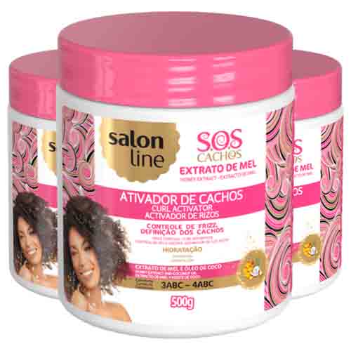 Salon Line Curl Activator mit Honigextrakt – Feuchtigkeit 500ml