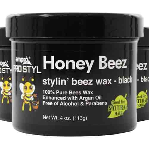 Ampro Haarwachs Honey Beez Black – Natürlicher Halt 113g